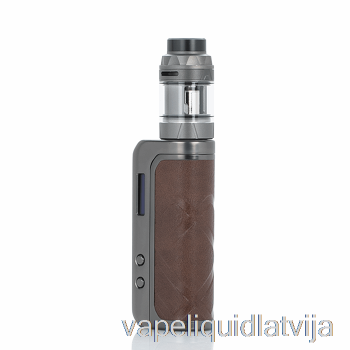 Augvape Foxy One 120w Starta Komplekts Gunmetal Brūns ādas Vape šķidrums